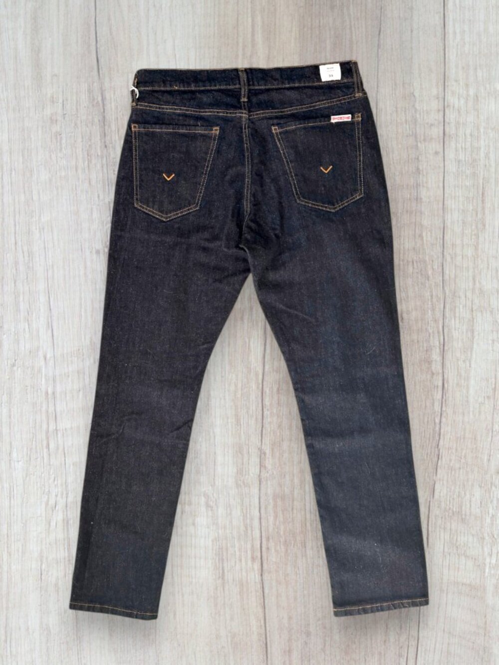Hudson Blake Slim Straight Indigo Rinse Jeans Men’s 33 Dark Wash NWT